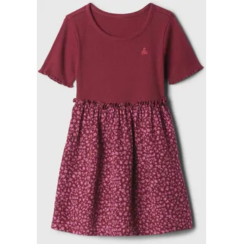 Dámské šaty Dívčí baby květované šaty mix & match GAP 4YRS