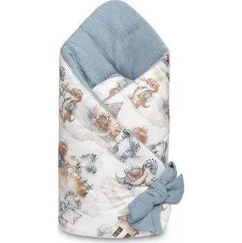 Zavinovačka Zavinovačka ZAVINOVAČKA ZAVINOVAČKA mušelínová DRAČI Džínová 75x75 Sensillo