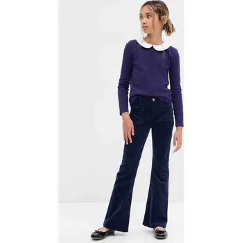 Dámská móda Dívčí manšestrové kalhoty flare high rise GAP 16