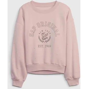 Dámská mikina Dívčí crop mikina s logem GAP XL