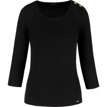 Dámské tričko Dámské triko s dlouhým rukávem VOLCANO-KATI-700-BLACK Černá M
