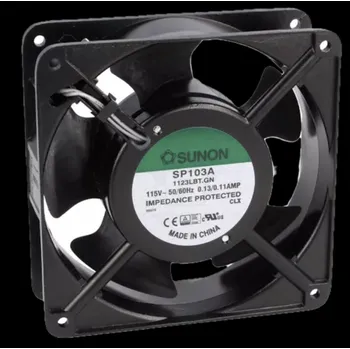 Počítačové chlazení Sunon AC axiální ventilátor 120×120×38 mm, 115 V AC, 37 dB SP103A1123LBT.GN