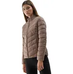 Dámská bunda 4F-DOWN JACKET-AW23TDJAF224-82S-LIGHT BROWN Hnědá S