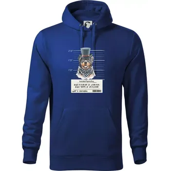 Pánská mikina Lump a darebák rotvajler - Mikina pánská Cape s kapucí - 5XL ( Královská modrá )