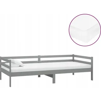 Postel Dřevěná manželská postel VidaXL 90x200 cm bílá