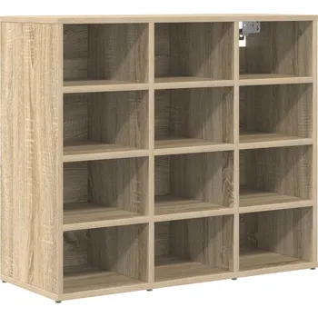 Botník vidaXL Skříň na obuv Sonoma dub 77,5 x 30 x 67 cm kompozitní dřevo [808714]