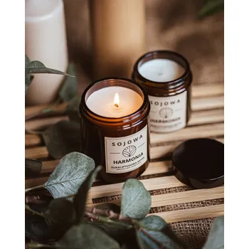 Svíčka Sójová vonná svíčka Eukalyptová Bríza 120 ml Sojowa Harmonia 1 ks