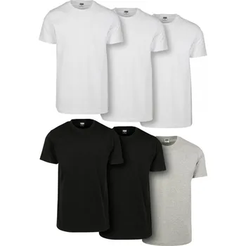Pánská móda Basic Tee 6-Pack - blk/blk/wht/wht/chrcl/chrcl L
