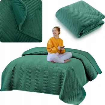 Přehoz na lůžko Přehoz na postel 170x210 Prošívaný Komfortní Dekorační Marieta Velur