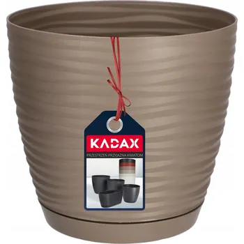 Květináč Béžový plast Květináč Kadax 13 cm x 13 x 12 cm