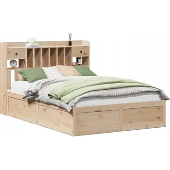 Postel Skládací dřevěná postel VidaXL 140x190 cm borovice