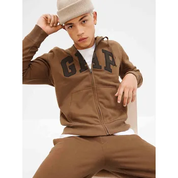 Pánská mikina Pánská mikina s logem a kapucí fleece GAP XS