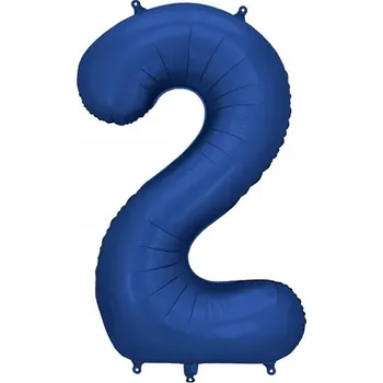 Balónek Fóliový balónek Číslice 2 - Tmavě modrý - 86 cm