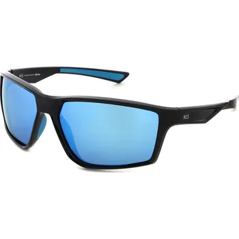 Polarizační sluneční brýle H.I.S. POLARIZED-HPS37100-2, black, brown with blue revo POL, 68-12-133 Černá 68-12-133