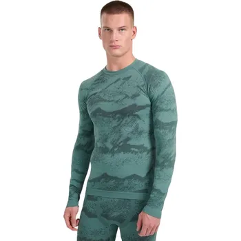 Pánské termo triko s dlouhým rukávem 4F-SEAMLESS UNDERWEAR M227-WAW25USEAM227-44A-OLIVE ALLOVER Zelená XXL/3XL