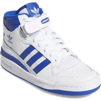 Chlapecké tenisky Chlapecká vycházková obuv ADIDAS ORIGINALS-Forum Mid cloud white/royal blue/cloud white Bílá 38 2/3