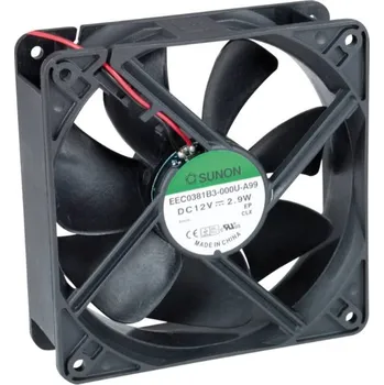 PC ventilátor Sunon DC axiální ventilátor 120×120×38 mm, 12 V DC, 37 dB EEC0381B3-000U-A99
