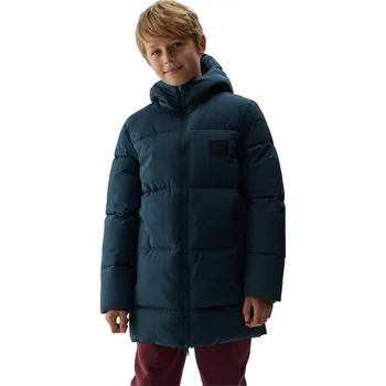 Dívčí bunda Chlapecká bunda 4F JUNIOR-DOWN JACKET-JAW23TDJAM275-31S-NAVY Modrá 152