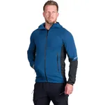 Pánská turistická mikina se zipem NORTHFINDER-EGON-811darkblueblack Modrá S