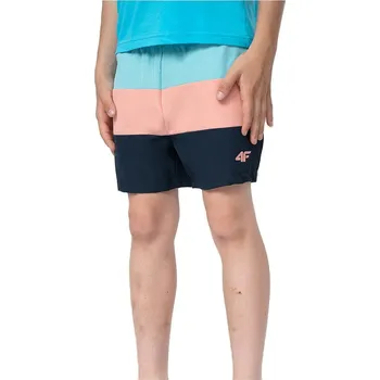 vybavení na pláž Chlapecké plavky 4F JUNIOR-BOARD SHORTS M019-35S-TURQUOISE Modrá 134/140