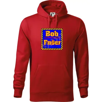Pánská mikina Bob fušer - Mikina pánská Cape s kapucí - 5XL ( Červená )