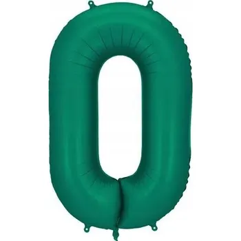 Balónek Foliový balónek Číslice 0 - Láhev Zeleň - 86 cm