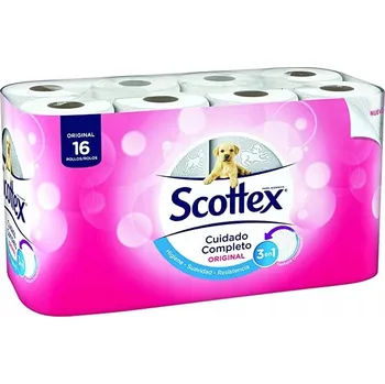 Suchý toaletní papír bez vůně Scottex 16 ks
