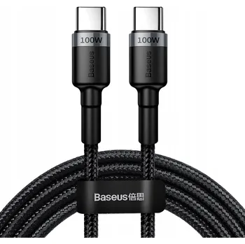 Datový kabel Baseus USB-C / USB-C kabel 100W 5A Power Delivery QC 3.0, nylonový oplet, 2m