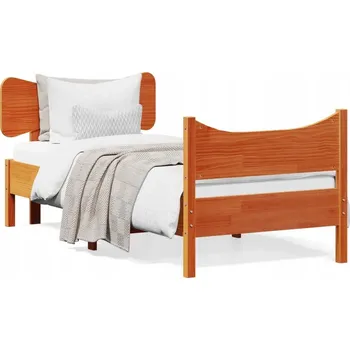 Postel Jednolůžková dřevěná postel VidaXL 90x220 cm, vícebarevná