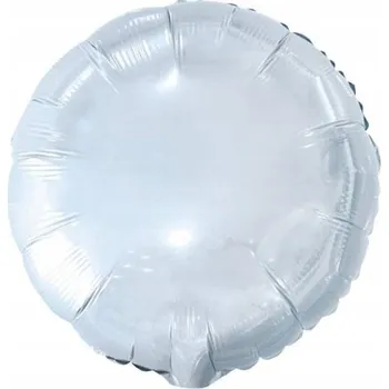 Balónek Kulatý fóliový balónek bílý 18" 1 Ks