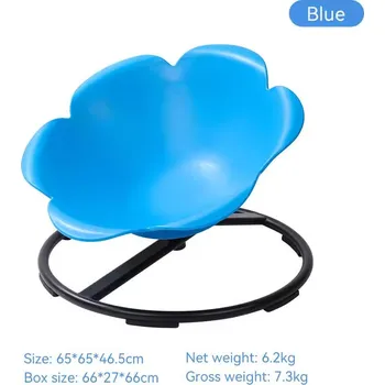 Balanční deska Merc sport Dětská otočná a balanční židle – VELKÁ Květina modrá