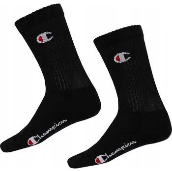Pánské ponožky Ponožky Champion CHAMPION PONOŽKY 3 PÁK, černé, velikost 35-38
