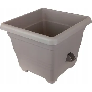 Květináč Plast Květináč hnědý, šedý Nohel garden 35 cm x 35 x 28 cm
