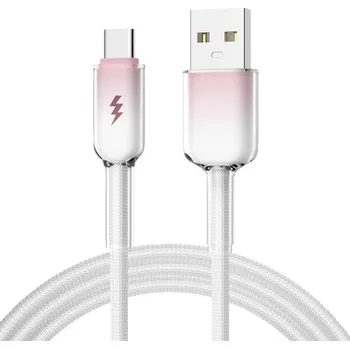 ENKAY 129874 ENKAY GRADIENTNÍ 60W Kabel USB / USB Typ-C 1m růžový