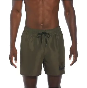 Pánské oblečení Pánské plavky NIKE SWIM-NIKE LOGO LAP 5 inch UNIVER-CARGO KHAKI Hnědá S