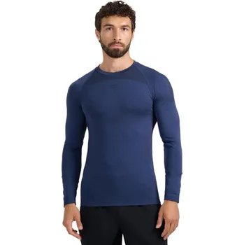 Pánské termo triko s dlouhým rukávem 4F-SEAMLESS UNDERWEAR M237-WAW25USEAM237-31M-NAVY MELANGE Modrá XXL/3XL