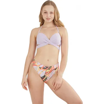 Dámské plavky Dámské plavky FUNDANGO-Lola Twisted Top-333-soft lilac Fialová M