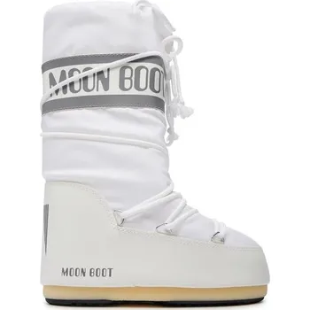 Pánská zimní obuv Dámské vysoké zimní boty MOON BOOT-ICON NYLON, 006 white Bílá 42/44