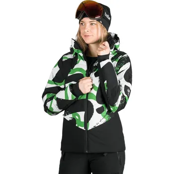Dámská lyžařská bunda NORTHFINDER-KAYLEIGH-417greenprint Zelená XS