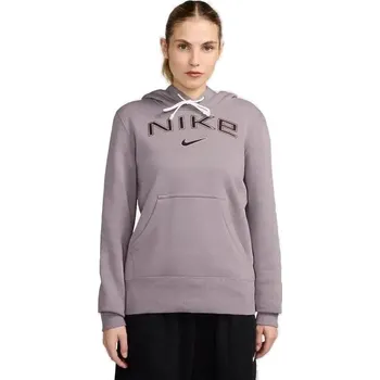 Dámská mikina Dámská zateplená mikina s kapucí NIKE-W NSW PHNX FLC STD PO LOGO HDY Béžová S