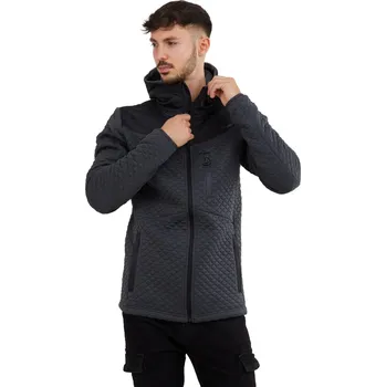Dámská mikina Pánská zateplená mikina se zipem FUNDANGO-Ashford Insulated Fleece Jacket-780-antracit Černá S