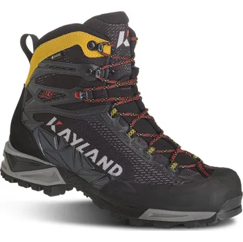 Pánská treková obuv Pánská vysoká turistická obuv KAYLAND-Rocket Gtx, Black/Yellow Černá 45,5