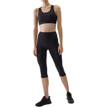 Dámská móda Dámské tréninkové 3/4 kalhoty 4F-TIGHTS FNK-WSS24TFTIF187-20S-DEEP BLACK Černá S