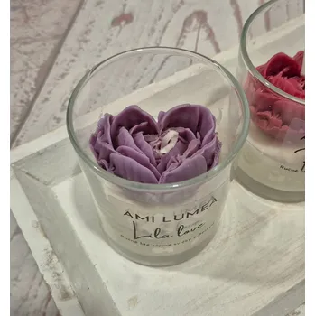Svíčka AMI LUMEA Sójová svíčka AMI LUMEA, Lila love