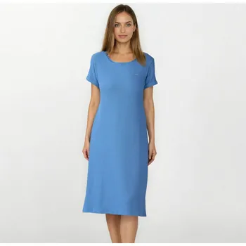 Dámská noční košile TREAT WEAR DÁMSKÁ NOČNÍ KOŠILE - RELAX: Modrá L
