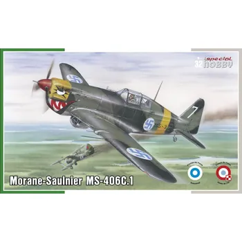Plastikový model 1:32 Morane-Saulnier MS-406C.1 (Hi-Tech kit)