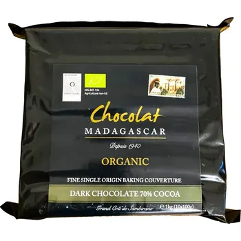 Čokoláda Chocolat Madagaskar 70% čokoláda na vaření a pečení - bio 2.2 kg