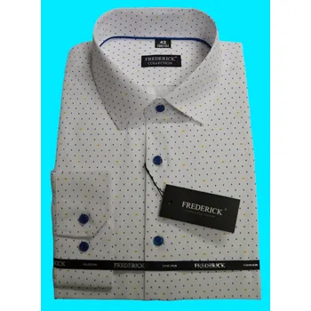 Pánská košile Pánská košile s dlouhým rukávem - střih REGULAR - vzor F923 s prodlouženou délkou rukávu na výšku 188/194 cm - 42