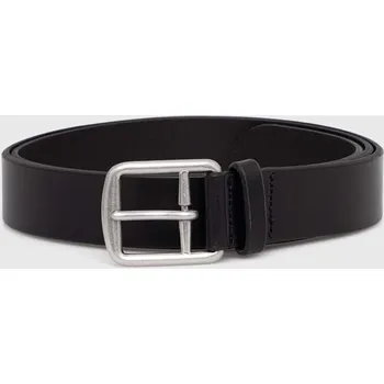 Opasek Kožený pásek Polo Ralph Lauren pánský, černá barva, 405913732 99X, vel. 85