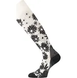 Lasting merino lyžařské podkolenky SDD bíločerné - L (42-45)